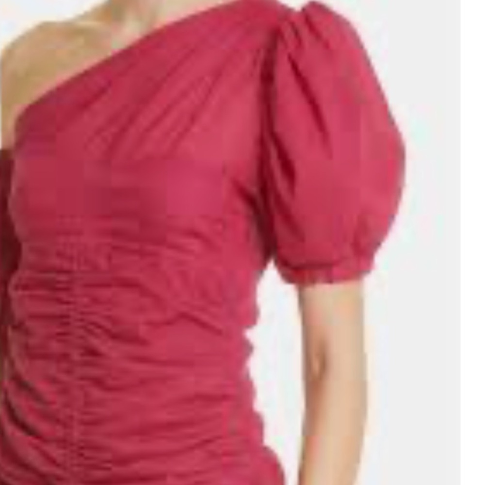 Isabel Marant toile‎ Lecia One-shoulder Ruched Flounce Hem. ***see NOTE***
